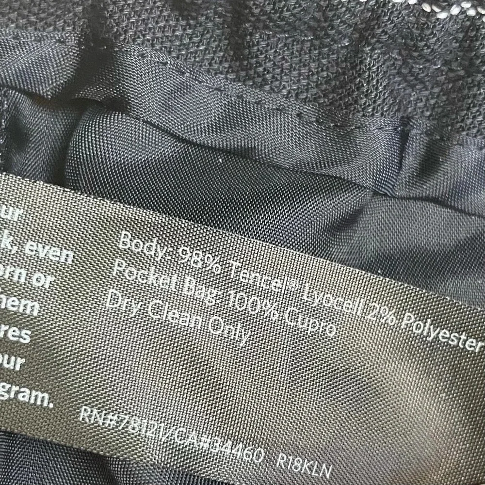 NWOT Eileen Fisher Pinstripe Crop Wide Leg Pant Indigo Casual Women’s Medium - Picture 10 of 13